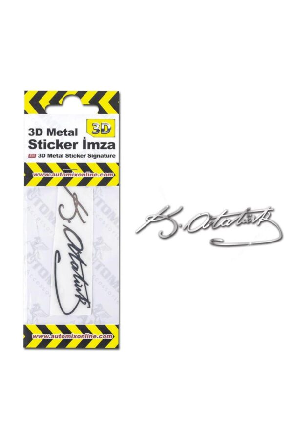 3d Metal Sticker Imza