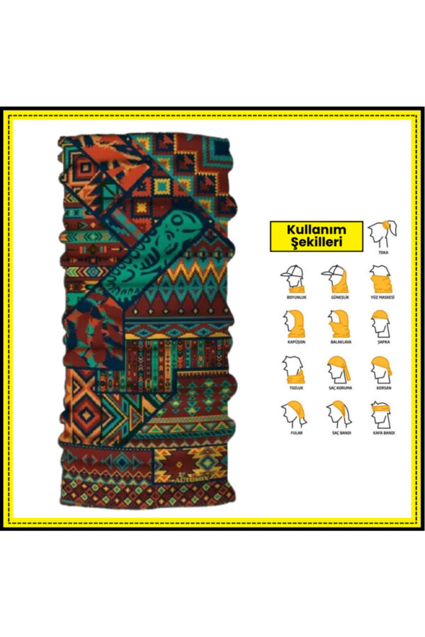 Motorcular İçin Boyunluk Balaclava Bandana - Retro