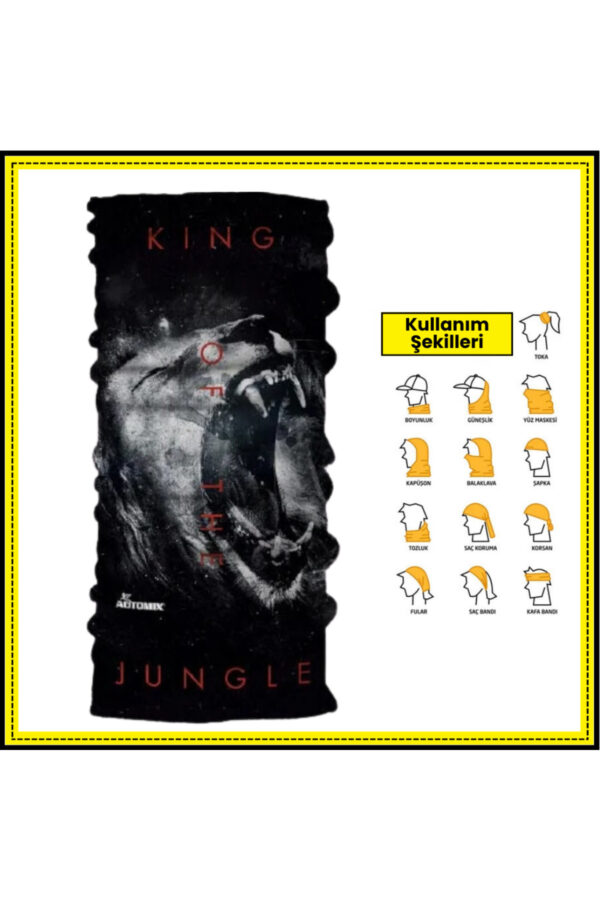 Motorcular İçin Boyunluk Balaclava Bandana - Jungle