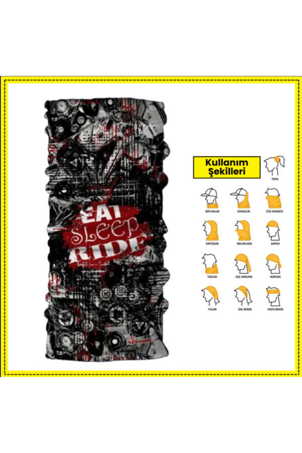 Motorcular İçin Boyunluk Balaclava Bandana - Ride