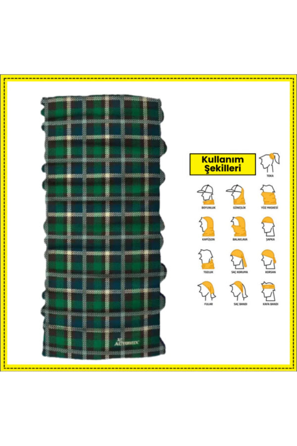 Motorcular İçin Boyunluk Balaclava Bandana - Dama
