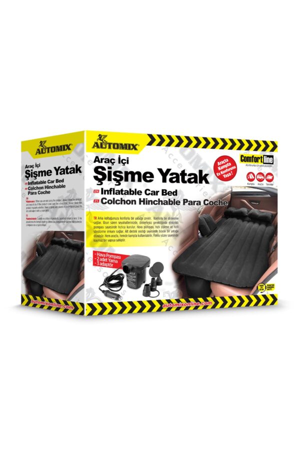 Araç Içi Şişme Yatak Yastık Hava Pompası - Tüm Araçlara Uyumlu
