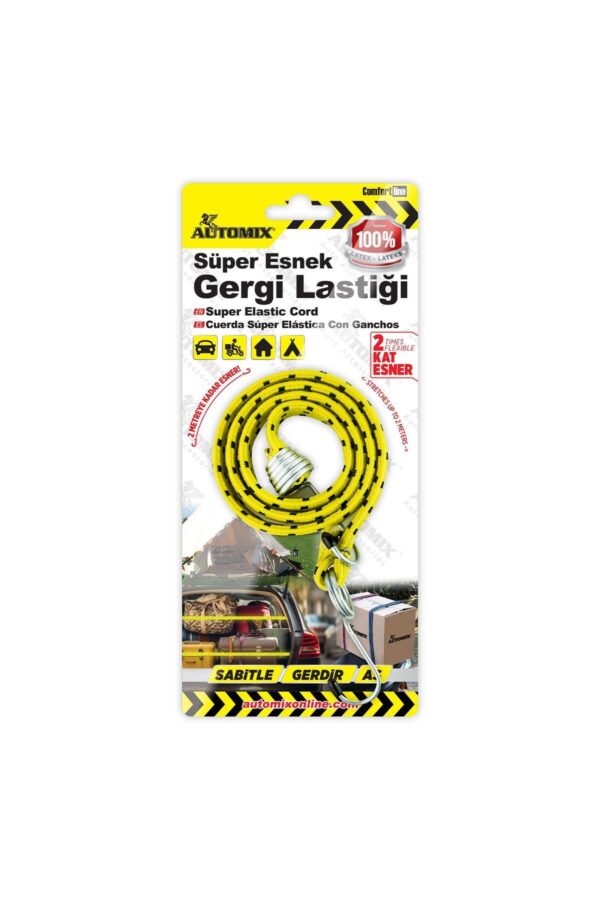 Süper Esnek Gergi Lastiği - 2 Metreye Kadar Esner